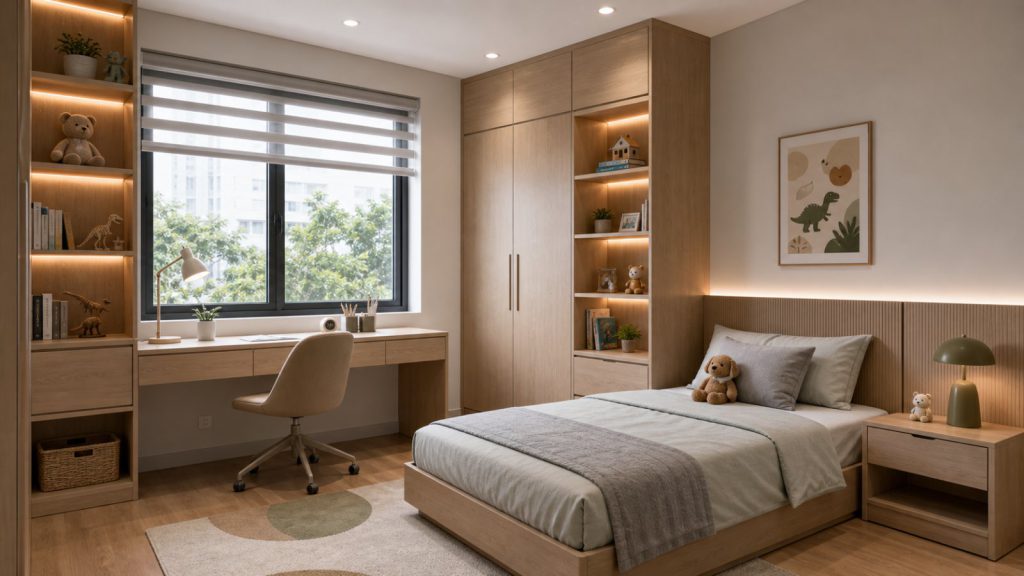 Ảnh phòng sinh hoạt biệt thự hiện đại trong dự án Nội thất biệt thự mini tại Ninh Bình