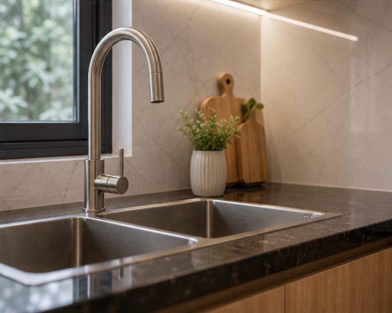 Nội thất bếp gỗ công nghiệp chống ẩm Hải Hậu - thiết kế nội thất phòng bếp chống ẩm