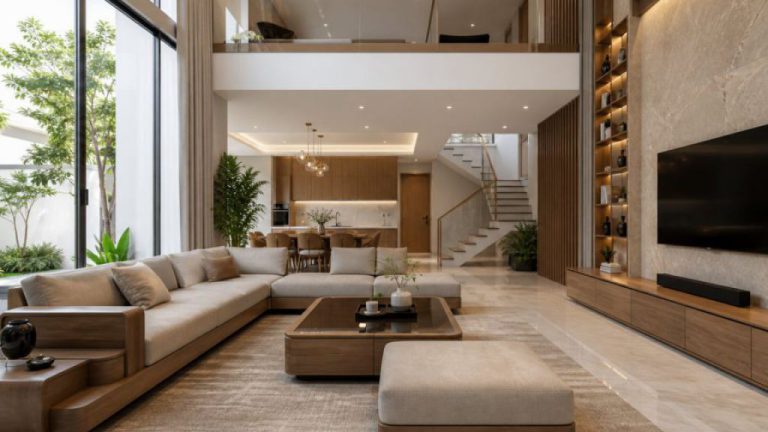 Nội thất biệt thự mini tại Ninh Bình - biệt thự mini và chi tiết hoàn thiện