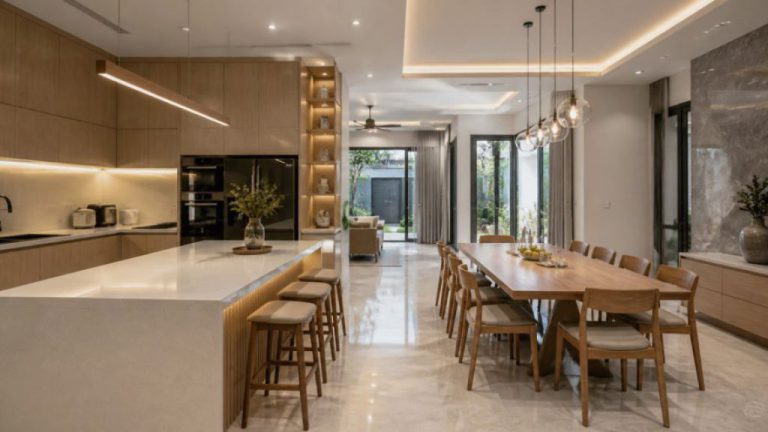 Nội thất biệt thự mini tại Ninh Bình - biệt thự mini và chi tiết hoàn thiện