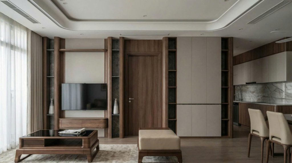 Ảnh chi tiết vật liệu 03 trong dự án Nội thất căn hộ 3 phòng ngủ phong cách tối giản