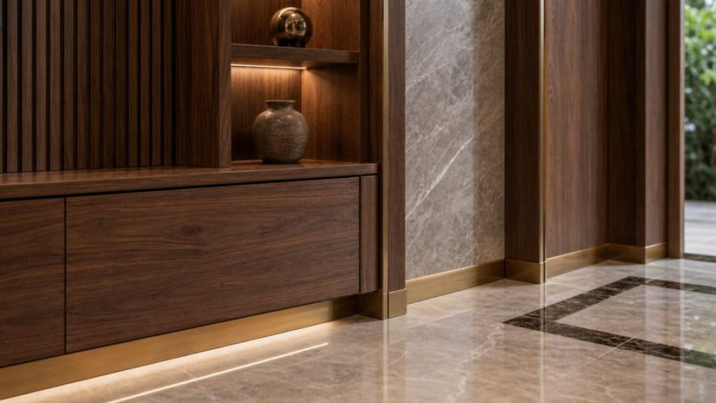 Ảnh góc bàn giao 09 trong dự án Sản xuất tủ bếp acrylic kết hợp laminate