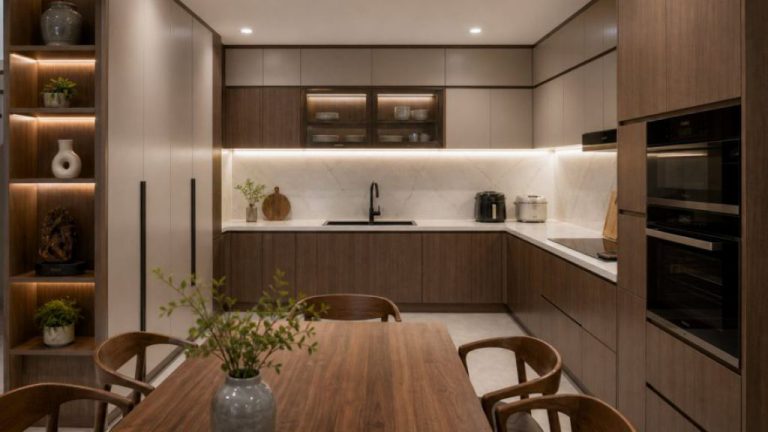 Sản xuất tủ bếp chữ U cho nhà phố - tủ bếp chữ U và chữ L