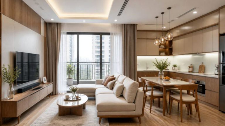 Thi công nội thất căn hộ studio Cầu Giấy